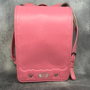 Sac à dos Randoseru, sac Randoseru japonais rose à points serrés, cartable japonais rose, thème Cendrillon Catherine Cottage