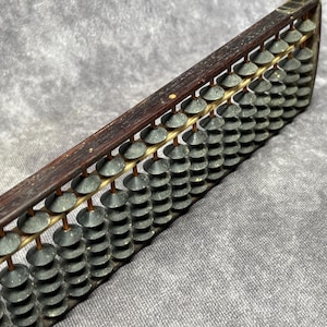 Antique Japanese Soroban Wooden Abacus 27 Row