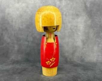 日本のこけしヴィンテージ木製創作こけし日本の手作り民芸品加藤