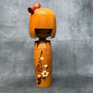 Shigemi Tanaka Creative Kokeshi Doll, Vintage Wooden Sosaku Kokeshi, Hand Made Folk Art From Japan