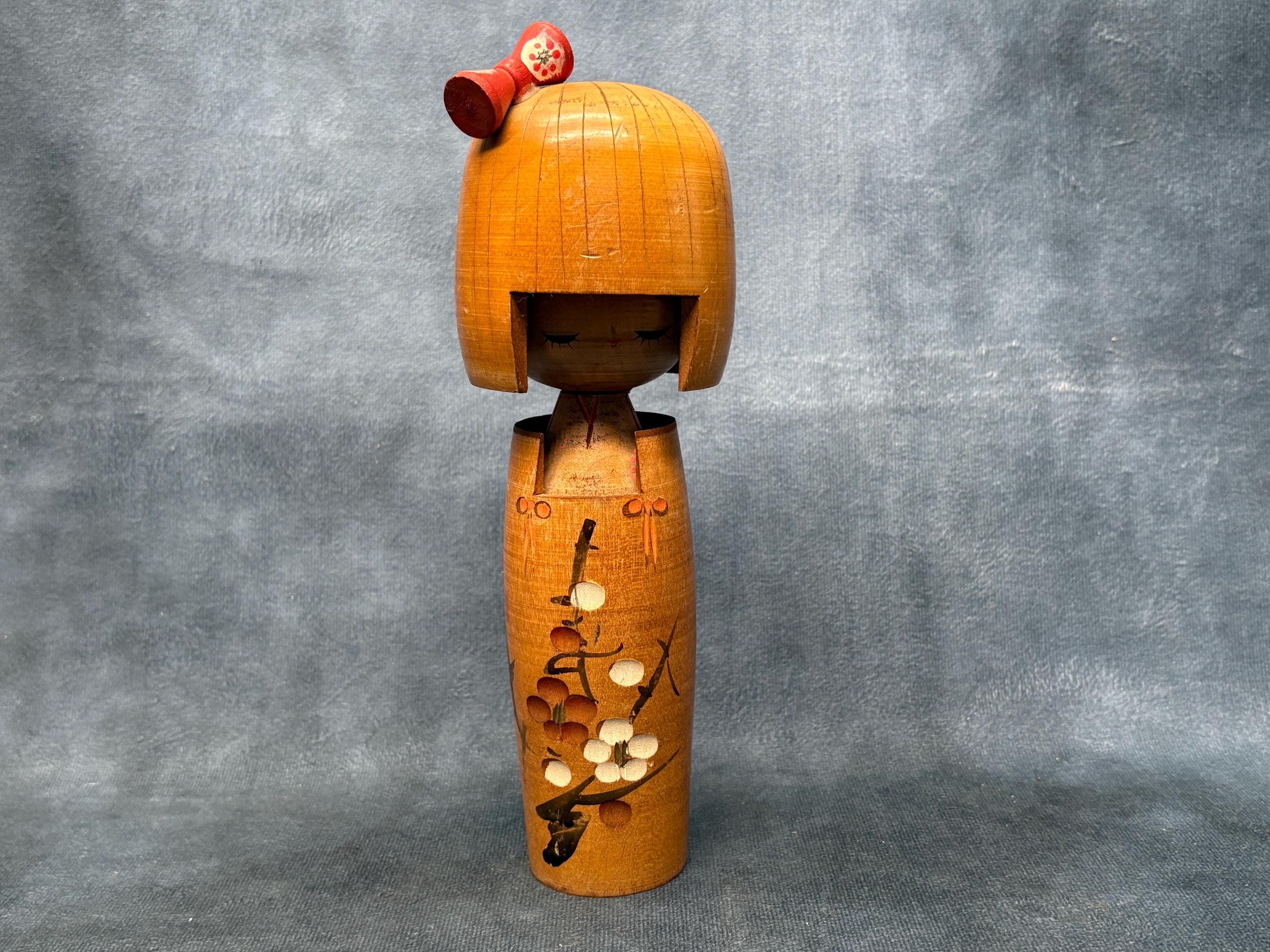 Shigemi Tanaka Creative Kokeshi Doll, Vintage Wooden Sosaku