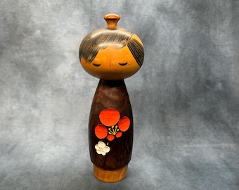 小林 伊之介 Inosuke 創作 こけし kokeshi doll 人形 小林伊之助こけし (36 cm/14.2 インチ)、ヴィンテージ日本の
