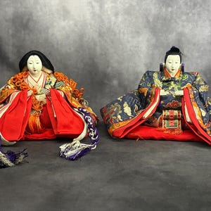 Emperor & Empress, Japanese Hina Dolls, Vintage Japanese Doll, Girls Day / Dolls Day Hinamatsuri