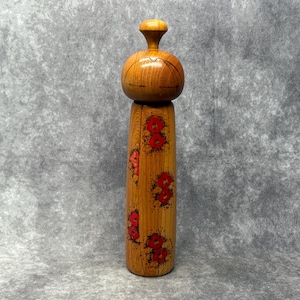 山川 勇 いさむ isamu 創作 こけし レトロ 可愛い kokeshi 人形 山川勇創作こけし、ヴィンテージ木製創作こけし、日本の手作り民芸品