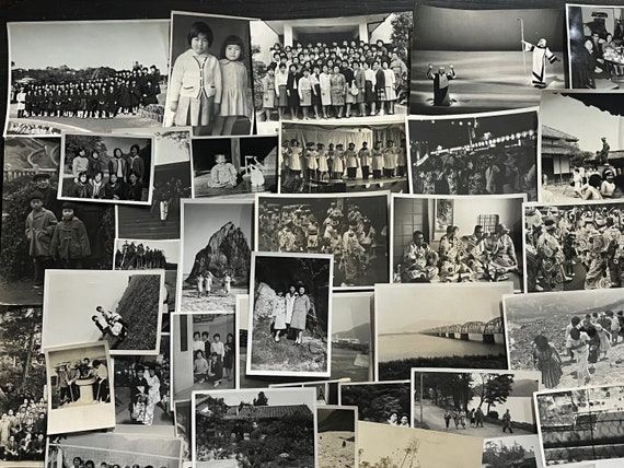 100 Vintage Photographs, Assorted Black and White Photograph