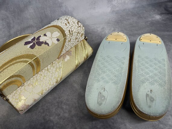 Premium Zanmai Furisode Bag With Matching Zori Sandals Set