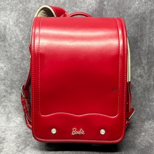 Randoseru Backpack, Red Barbie Japanese Tight Stitch Randoseru Bag, Red Japanese School Bag
