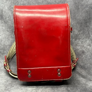 Randoseru Backpack, Red Japanese Tight Stitch Randoseru Bag, Red Rucksack