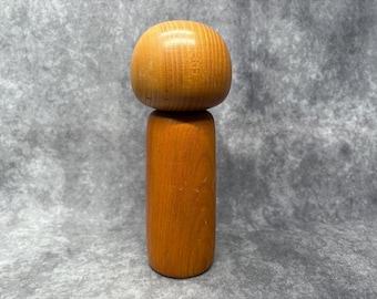関口東亜こけし、ヴィンテージ木製創作こけし、日本の手作り民芸品