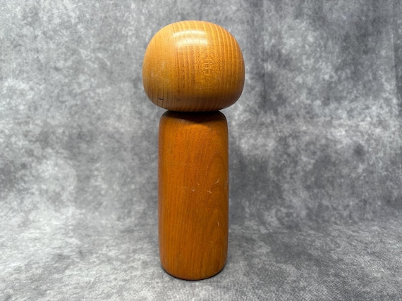 関口東亜こけし、ヴィンテージ木製創作こけし、日本の手作り民芸品