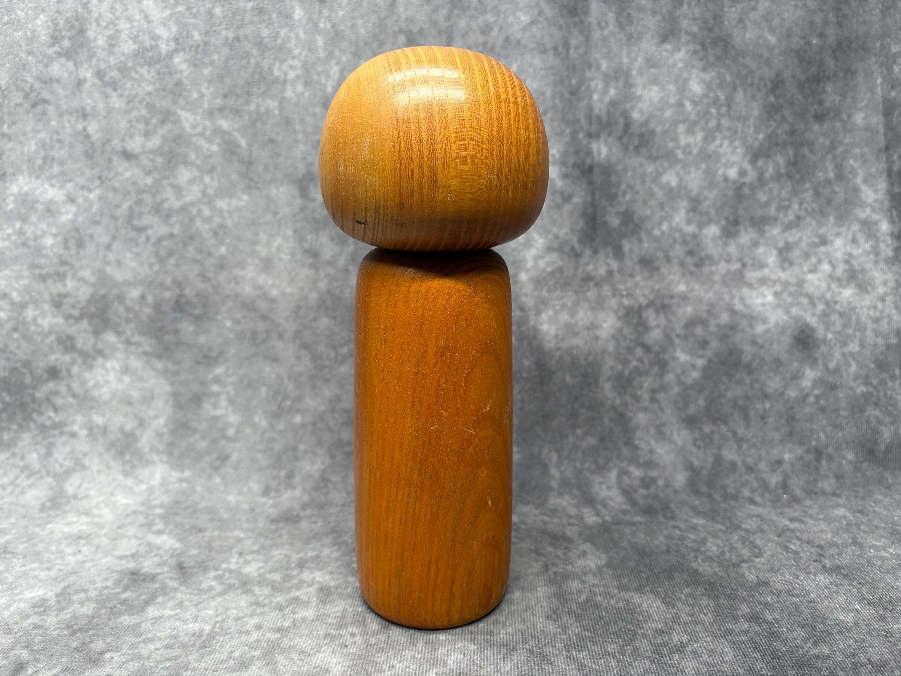 関口東亜こけし、ヴィンテージ木製創作こけし、日本の手作り民芸品