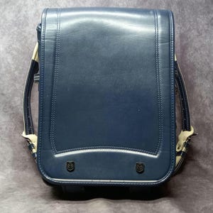 Sac à dos Randoseru, sac Randoseru japonais bleu à points serrés, cartable japonais bleu