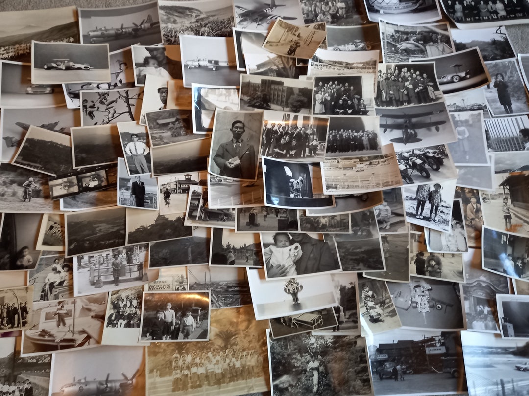 100 Vintage Photographs, Assorted Black and White Photograph Collection ...