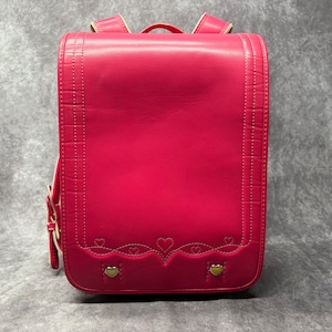 Sac à dos Randoseru, sac Randoseru japonais rose à points serrés, cartable japonais rose