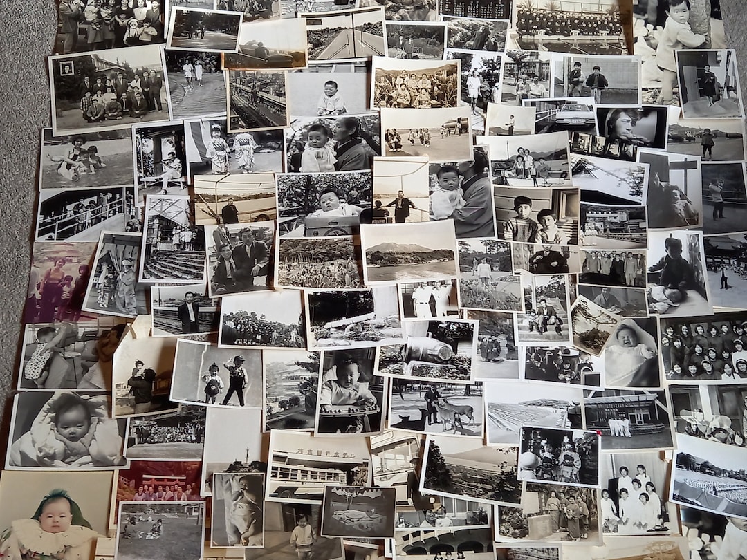 100 Vintage Photographs, Assorted Black and White Photograph Collection ...