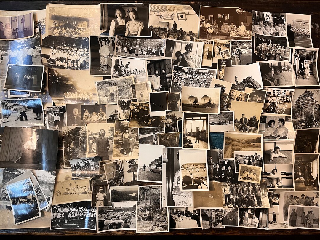 100 Vintage Photographs, Assorted Black and White Photograph Collection ...