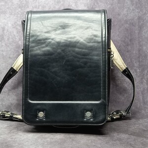 Sac à dos Randoseru, sac japonais noir Randoseru à coutures serrées, cartable japonais noir - ELLE