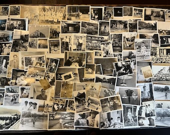 100 fotografías antiguas, colección variada de fotografías en blanco y negro, fotografías japonesas antiguas de varios temas alrededor de los años 1950-70