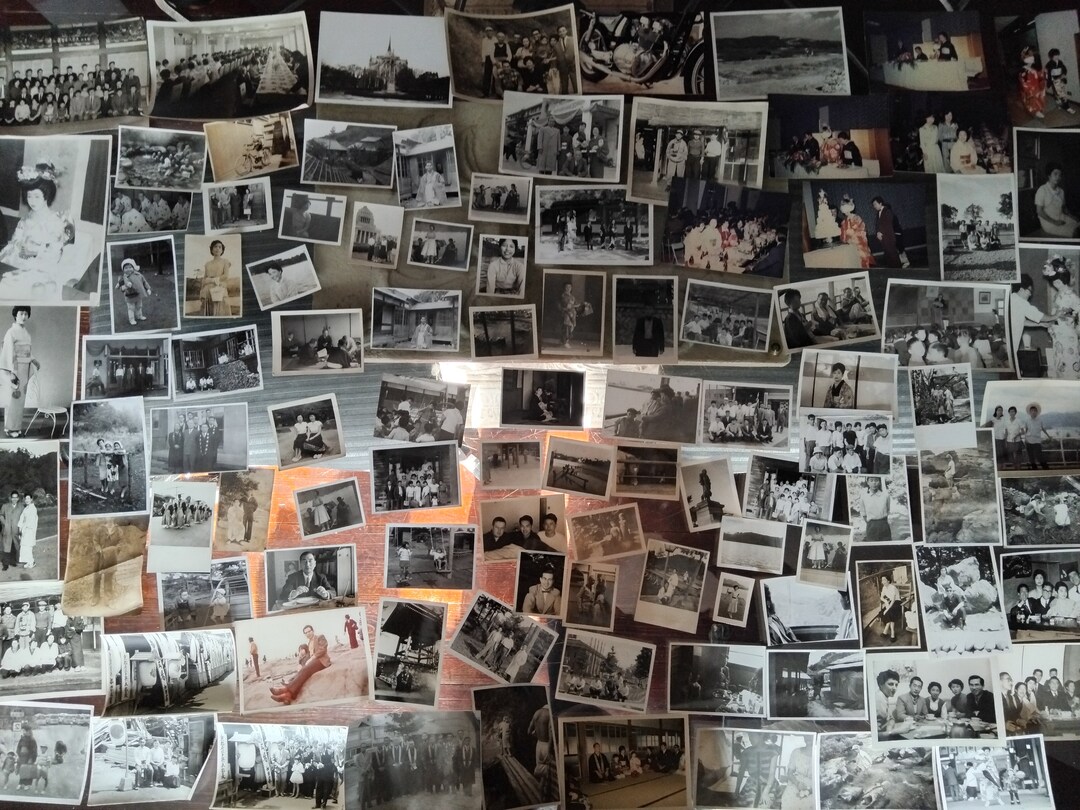100 Vintage Photographs, Assorted Black and White Photograph Collection ...