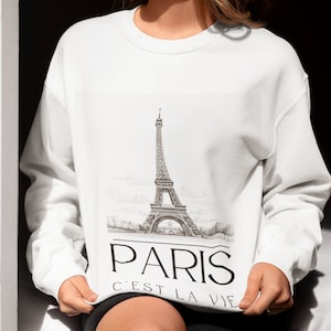 C'est La Vie, Paris Shirt, Aesthetic Crewneck Sweatshirt, Luxury Paris, Cest La Vie