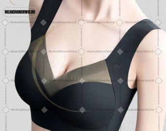 Women Lace Sport Bra Thin Cup Seamless Bra Bralette Backless Lady Brassiere Vest Bra Gathers Comfortable Shock-Proof Wireles Bikini Top Wear