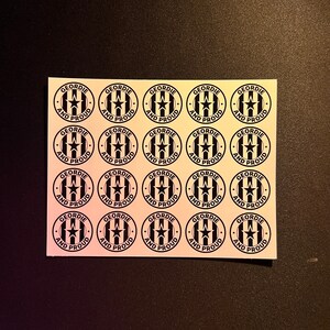 May include: A sheet of 15 black and white stickers with the text "Geordie and Proud" and a star and striped design.