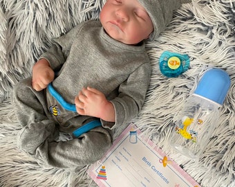 Puppe Neugeborenes Baby Reborn Newborn Boy Junge Hochwertige realistische 100% wie auf den Fotos!