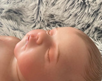 Puppe Neugeborene Baby Reborn recién nacido niño joven ¡Hochwertige realista 100% con fotos!