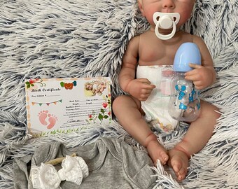 Puppe Neugeborene Baby Reborn newborn boy junge Hochwertige realistisch 100% wie im Fotos!