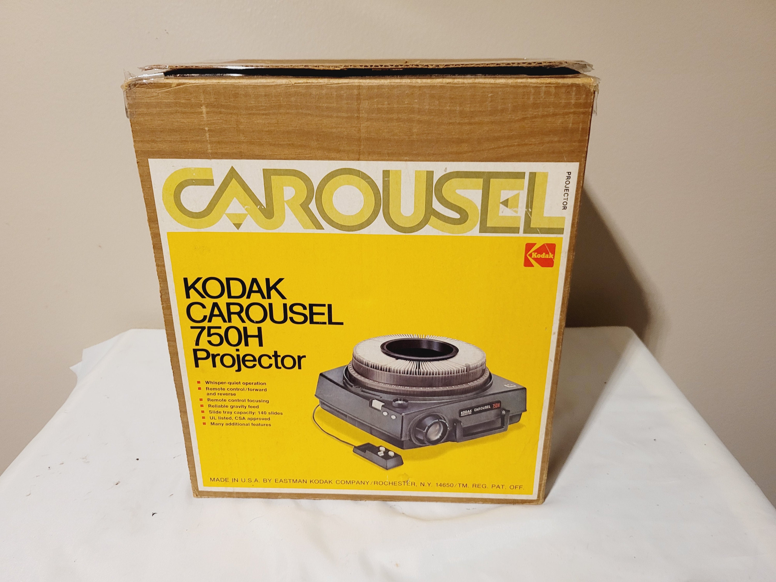 Kodak Carousel 750H Slide Projector Remote Tray Lens Bundle Tested Etsy