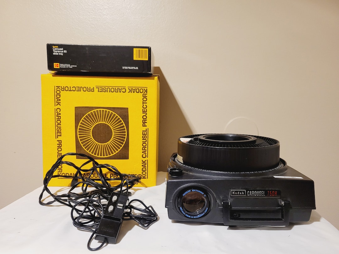 Kodak Carousel 750H Slide Projector New Solenoid New Light Bulb Tested