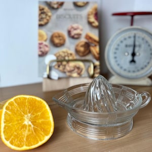 Extracteur De Jus Vintage Années 70 - Federal, Verre Côtelé Transparent, Pour Agrumes