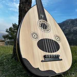 Professional Turkish Oud Instrument - Handcrafted Traditional Lute for Authentic Middle Eastern Music