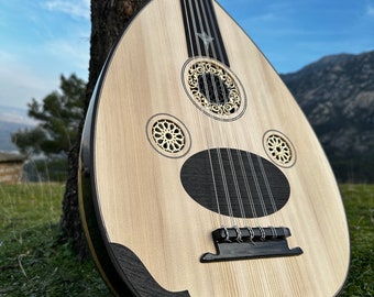 Professional Turkish Oud Instrument - Handcrafted Traditional Lute for Authentic Middle Eastern Music