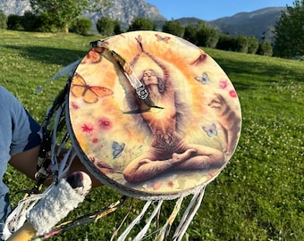 Mother's Day Gift: Goddess Shamanic Drum - Handcrafted Meditation Drum