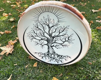 18-Inch Vegan Ocean Sound Disc for Meditation, Wave Sound Ritual Instrument, Yoga and Wellness Tool with Bag Gift