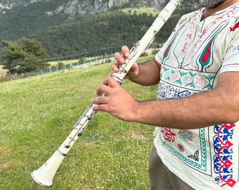 Professional G Key Clarinet - Premium Woodwind Instrument for Experienced Musicians, Rich Tone and Precision Craftsmanship