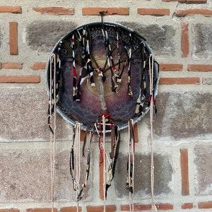 21-Inch Vegan Women&#39;s Shamanic Drum - Handcrafted Healing Drum for Sacred Ceremonies and Spiritual Practices