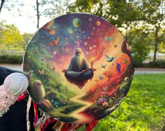 12 Inch Tree of Life Shamanic Drum | Traditional Native American Ritual Instrument | Handcrafted Women's Drum