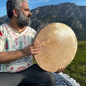 Handcrafted Tambourine - Traditional Percussion Instrument for Music and Dance
