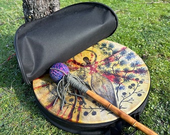 Gaia Shamanic Drum - Handcrafted Sacred Instrument for Spiritual Journeys