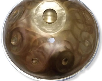 432 Hertz d-Moll Handpan Edelstahl 9-Note 22-Zoll-Kurd Makam | Premium Perkussions-Instrument