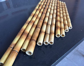 Bâtonnets de bambou de qualité supérieure séchés et redressés pour le bricolage et la décoration intérieure