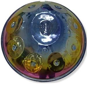 D Minor 22-Inch Colored Handpan - Traditional Handpan 432Hz - Unique Musical Instrument - Handcrafted Steel Drum - Free Shipping