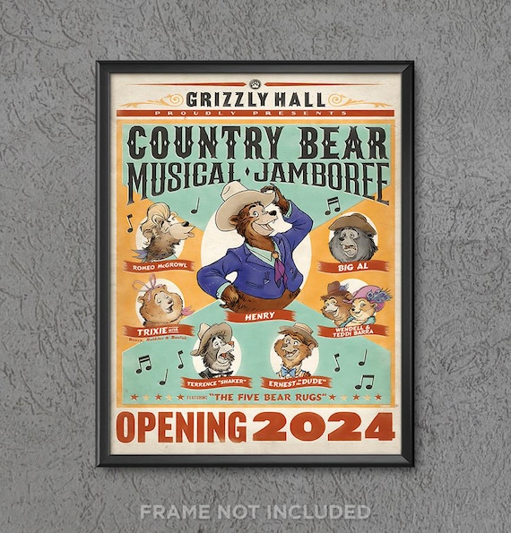 Country Bear Jamboree Update Poster Print Disneyland Disney