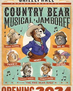 Country Bear Jamboree Update Poster Print Disneyland Disney