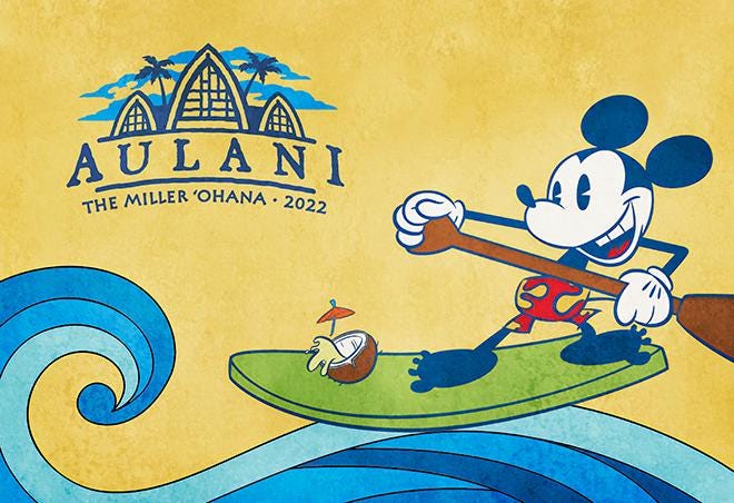 Personalized Aulani Mickey Surf Print – Polynesian Tiki Hawaii