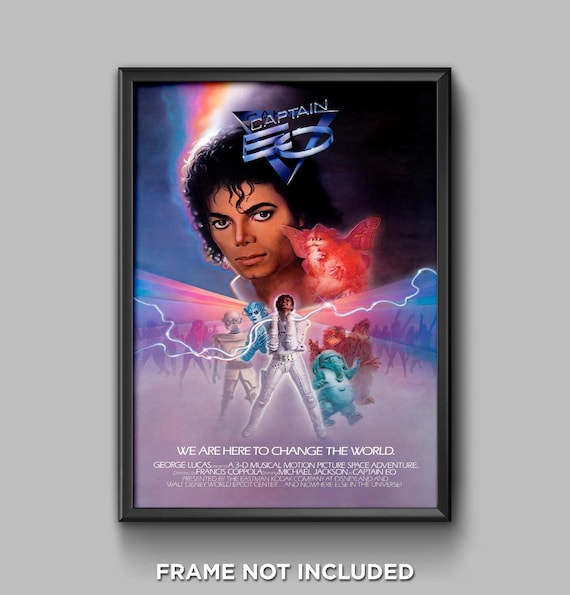 Epcot Captain EO Poster Attraction Michael Jackson Walt Disney