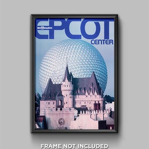 Epcot Center Canada Pavilion Poster Print Vintage Reproduction Disney World Showcase Castle O Canada Far & Wide Wall Art Decor 3790