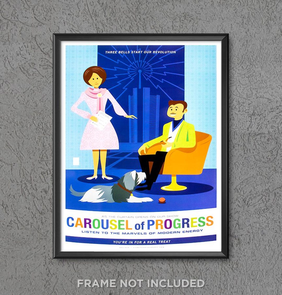 Carousel of Progress Print Poster Tomorrowland Movie Disneyland